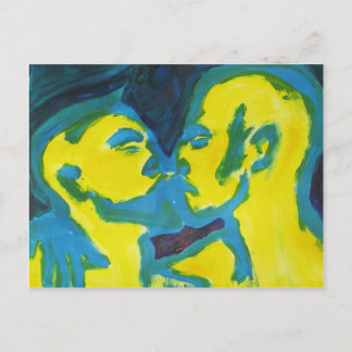 Electric Kissing Postcard