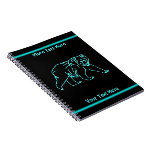 Electric Kodiak Bear Notebook