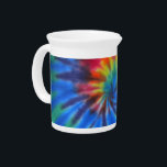 Electric Kool Aid Beverage Pitcher<br><div class="desc">19 oz. white Porcelain pitcher with an image of electric rainbow tie dye. See matching candy jar, espresso cup, flask, mug, paper plate, teapot and coasters. See the entire Psychedelic 60s Pitcher collection in the FOOD/BEV | Dishes section. This product is not associated or affiliated with the original copyright holder....</div>