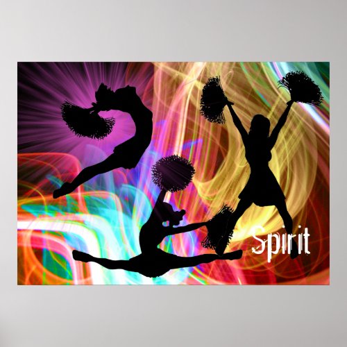 Electric Laser Show Cheerleaders Poster