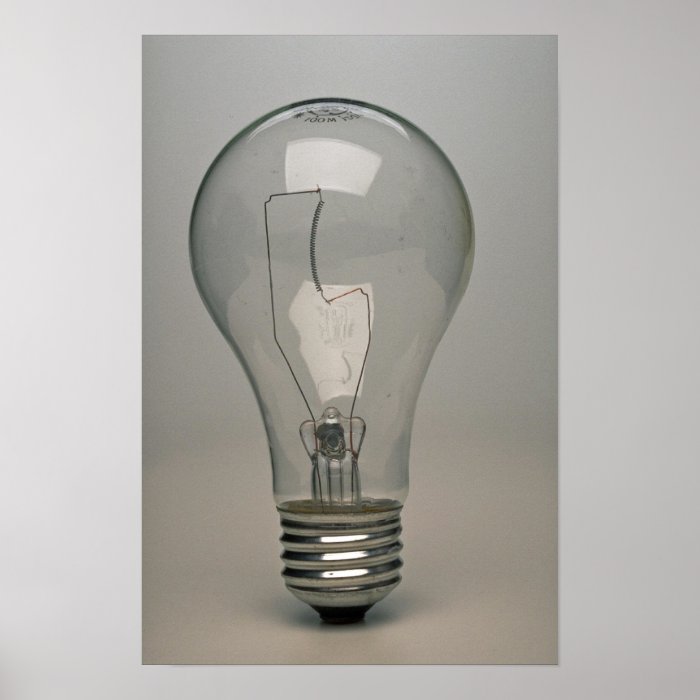 Electric Light bulb Poster