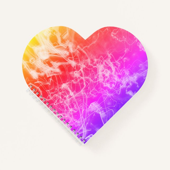 Electric Light Lines Gradient Abstract Modern. Notebook (Front)