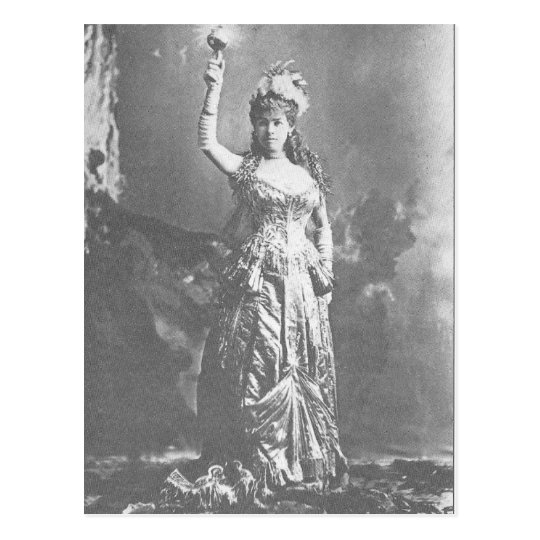Electric Light Mrs. W. K. Vanderbilt in costume Postcard