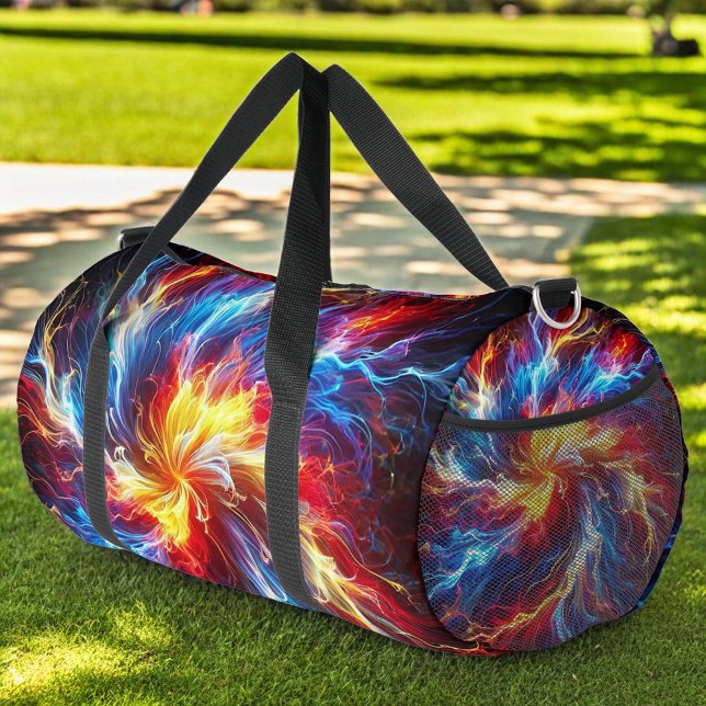 Electric Lightning Bright Colors  Duffle Bag (Creator Uploaded)