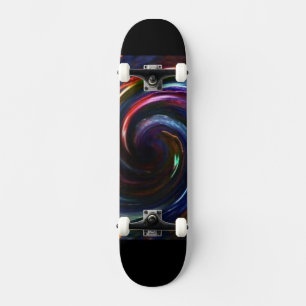 Electric Lights Swirl Skateboard-Design 1 Skateboard Deck