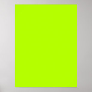 neon green screen, bright solid zoom background poster