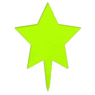 Electric Lime Green Accent Color Decor Customize Cake Topper