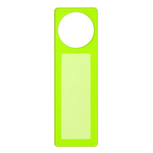 Electric Lime Green Accent Color Decor Customize Door Hanger