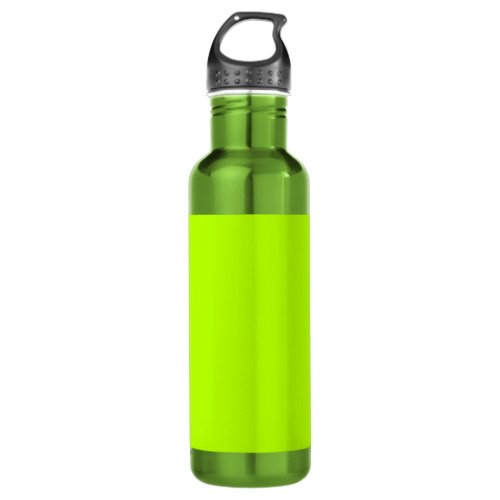 Electric Lime Green Accent Color Decor Customize Stainless Steel Water Bottle