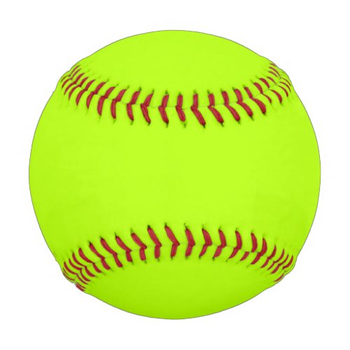 Electric Lime Green Accent Ready to Customize Baseball