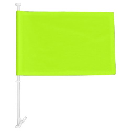 Electric Lime Green Accent Ready to Customize Car Flag