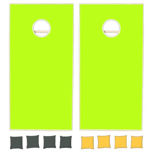Electric Lime Green Accent Ready to Customize Cornhole Set