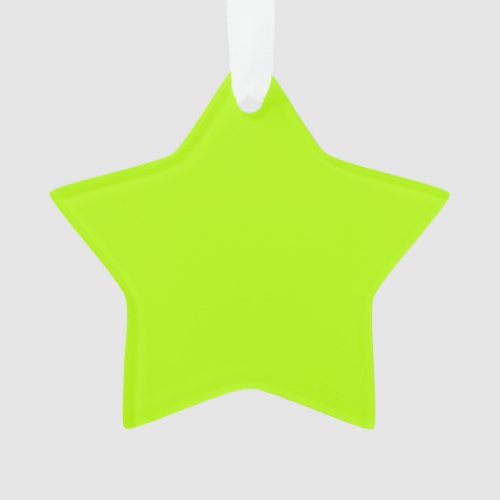 Electric Lime Green Accent Ready to Customize Ornament
