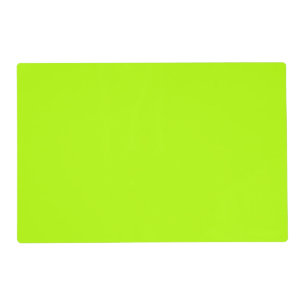 Electric Lime Green Accent Ready to Customize Placemat