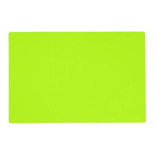 Electric Lime Green Accent Ready to Customize Placemat