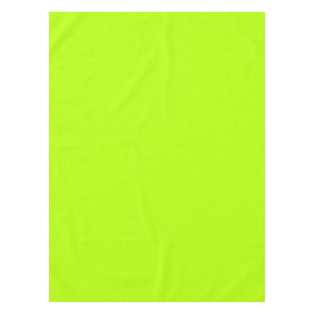 Electric Lime Green Accent Ready to Customize Tablecloth (Front)
