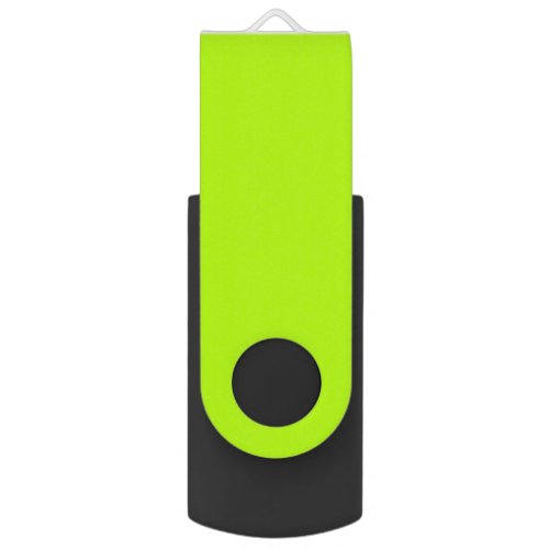 Electric Lime Green Accent Ready to Customize USB Flash Drive