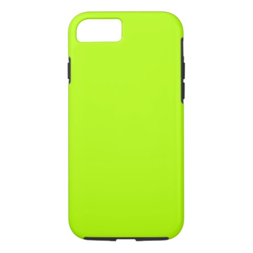 Electric Lime Green Color Decor Ready to Customize iPhone 87 Case
