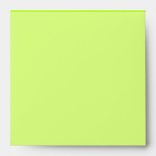 Electric Lime Green Color Decor Ready to Customize Envelope