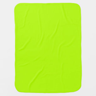 Electric Lime Green Color Decor Ready to Customize Receiving Blanket
