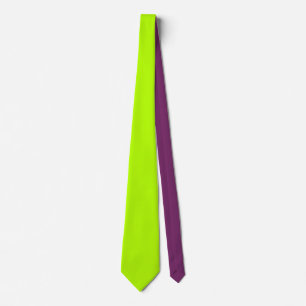 Electric Lime Green Color Decor Ready to Customize Tie
