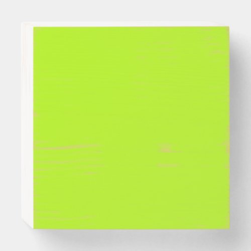 Electric Lime Green Color Decor Ready to Customize Wooden Box Sign