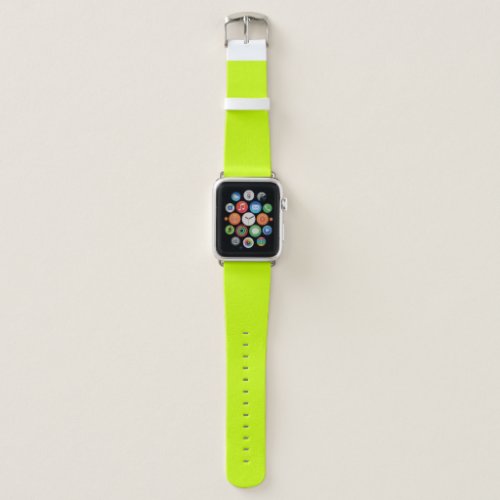 Electric Lime Solid Color Apple Watch Band