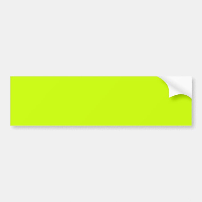 Electric Lime Solid color  Bumper Sticker (Front)