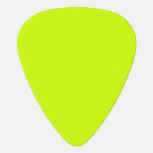 Electric Lime Solid Color Guitar Pick