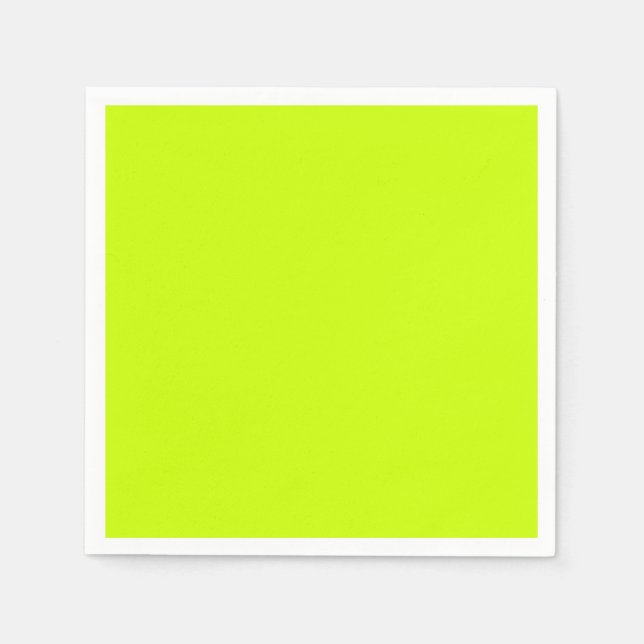 Electric Lime Solid color  Napkins (Front)