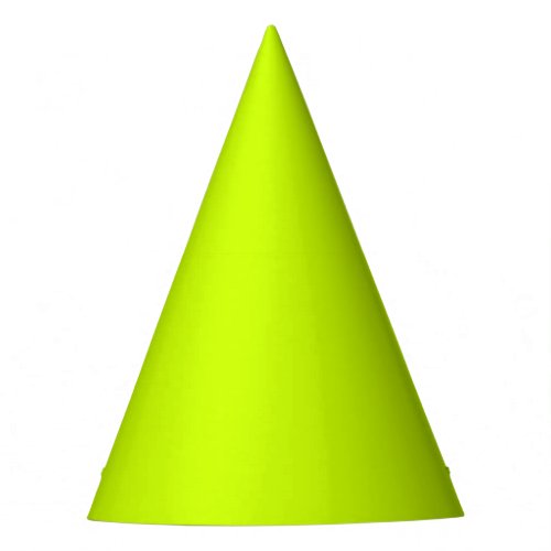 Electric Lime Solid Color Party Hat