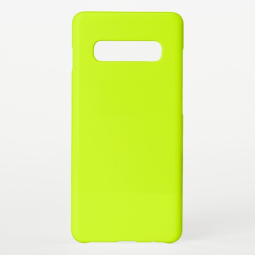 Electric Lime Solid Color Samsung Galaxy S10 Case