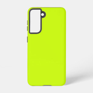 Electric Lime Solid Color Samsung Galaxy S21 Case