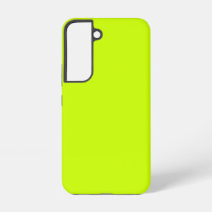 Electric Lime Solid Color Samsung Galaxy S22 Case