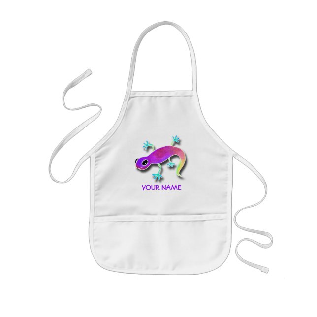 Electric Lizard Paint Smock! Kids' Apron (Front)
