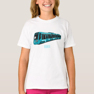 Electric locomotive cartoon illustration T-Shirt