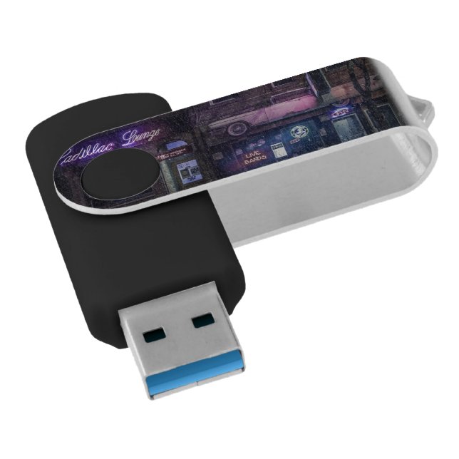 Electric Lounge Series, Cadillac Neon Flash Drive (Angled)
