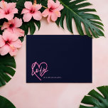 Electric Love Neon Pink Heart & Tropical Floral Envelope<br><div class="desc">Celebrate your marriage with a splash of neon! Our electric love neon wedding envelope design is perfect for couples seeking a bold nightlife vibe, with a modern retro-classy aesthetic. Inspired by the beauty and trendiness of neon signs, we’ve created glowing pink neon style heart & Love sign, paired with illuminating...</div>