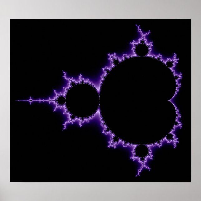 Electric Mandelbrot Set Poster (Front)