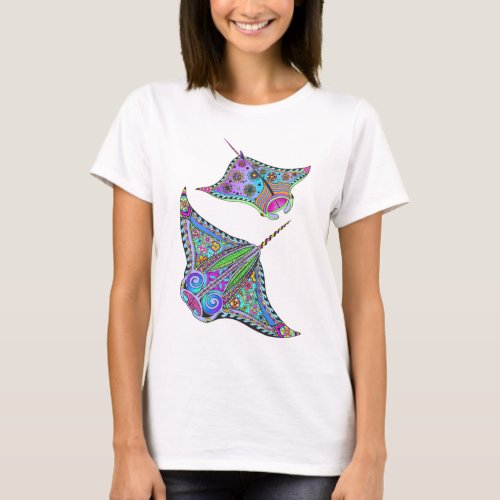 Electric Manta Rays Womens T_Shirt