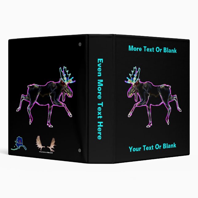 Electric Moose 3 Ring Binder (Background)