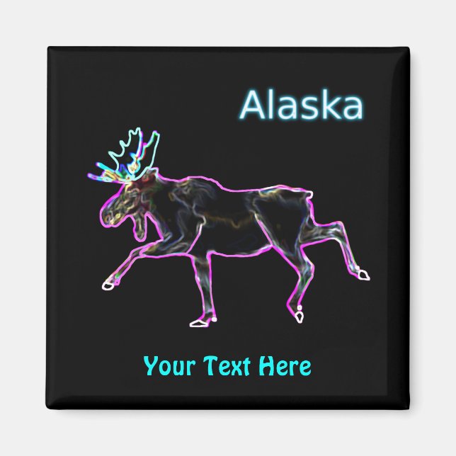 Electric Moose - Alaska Magnet (Front)