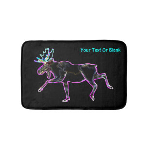 Electric Moose Bathroom Mat