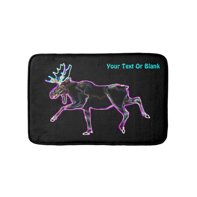 Electric Moose Bathroom Mat (Front)