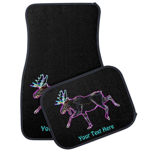 Electric Moose Car Floor Mat (Set)