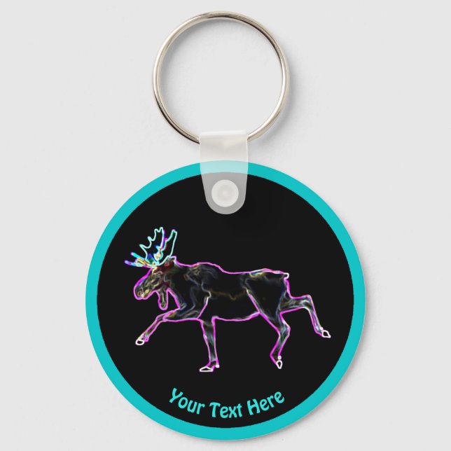 Electric Moose Keychain (Front)
