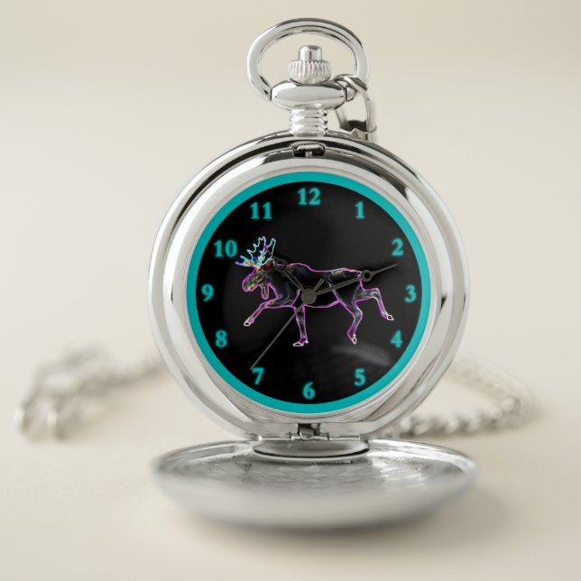 Electric Moose Pocket Watch (Inside)
