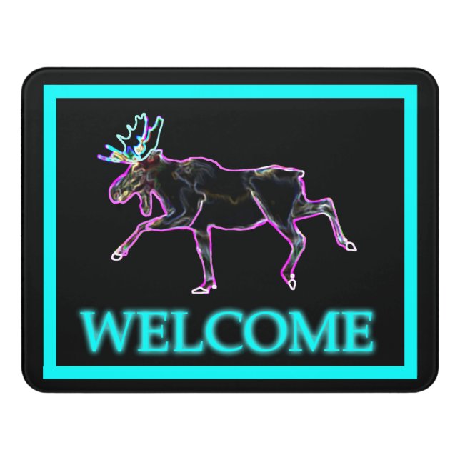 Electric Moose - Welcome Door Sign (Contemporary Front)