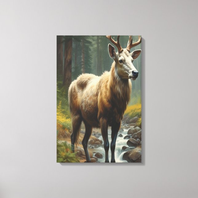 Electric Moss Growing on Silence   Canvas Print (Front)