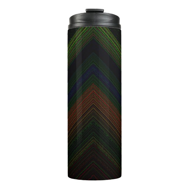 Electric Mountain Black Thermal Tumbler (Front)